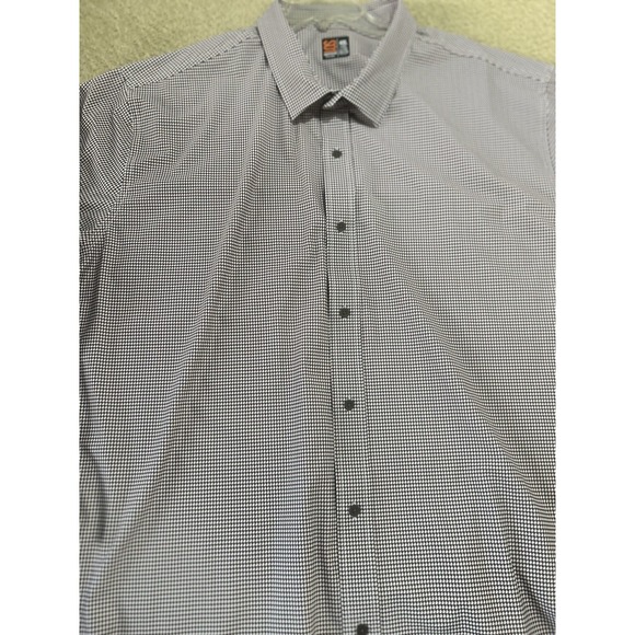 Society Of One Men's 4XL Long Sleeve‎ Button Down Shirt Houndstooth Relax Casual - Picture 2 of 8